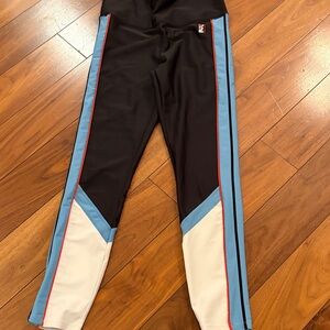 P.E Nation Black and Blue Leggings